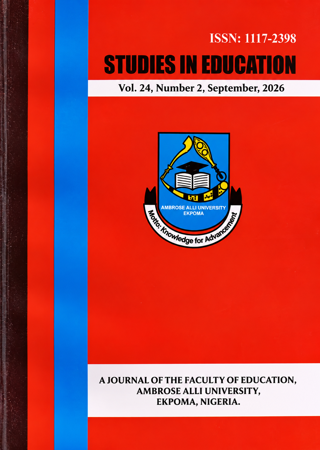 					View Vol. 24 No. 2 (2026): STUDIES IN EDUCATION Vol. 24 Number 2, September 2026
				